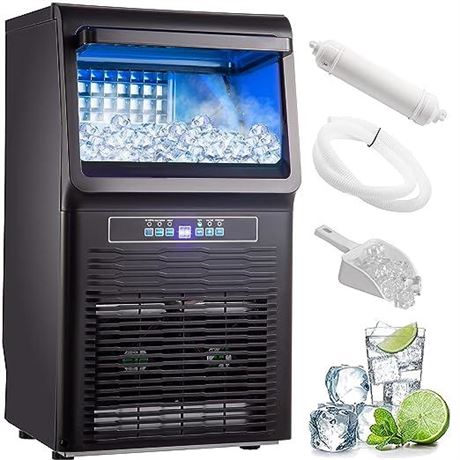 VEVOR® Ice Maker
Model KJ-AT25F Refrigernt
Voltage AC110V Water