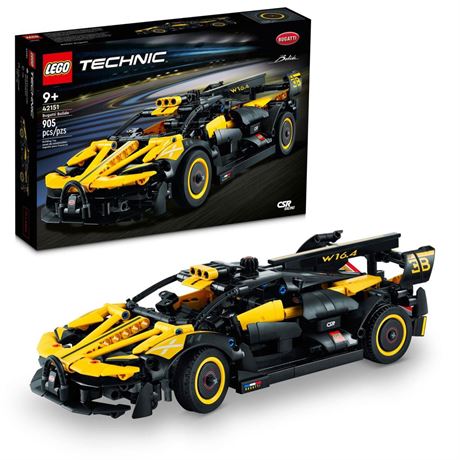 LEGO Technic Bugatti Bolide Racing Car Building Set - Model and Race