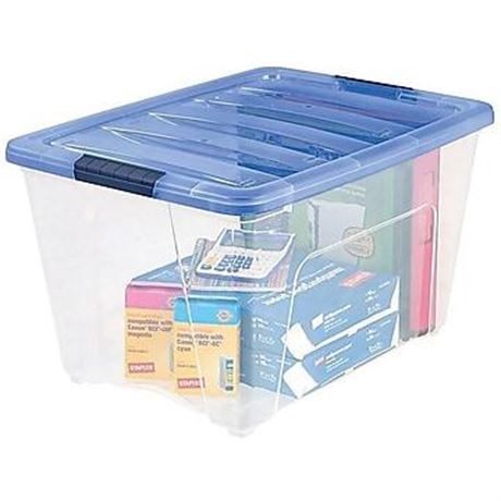 Iris Box,54qt,stak,pul,clr/blu 100242 - All