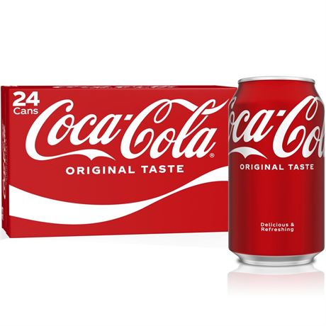 Coca-Cola, 12 fl oz, 24 Pack Soda 12 Ounce Can (Pack of 24)