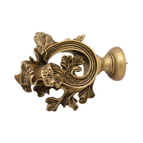 antique drapery rod co.
Medallion/Tieback, Antique gold finish Romance Finial 3