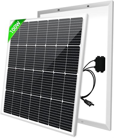 Solar Panel 100W 12V, High Efficient Conversion Solar Battery Charger