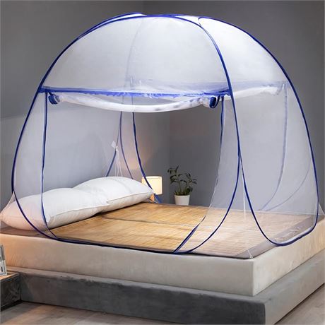 Mosquito Net for Bed, Folded Size 12 inch Portable Camping Travel Mosquito Net,