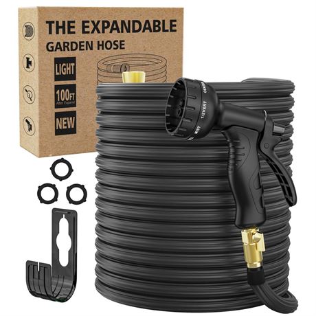 Garden Hose50ft,Expandable Flexible Garden Hose Leak-Proof with 40 Layers of