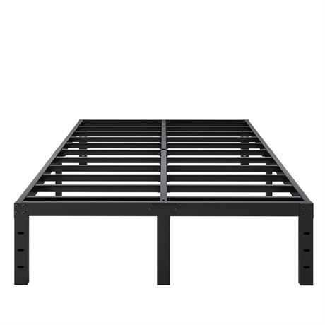 Full Size Bed Frame, 14 Inch Heavy Duty Metal Platform Bed Frame No Box Spring