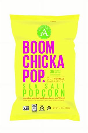 Angie's Angie’s BOOMCHICKAPOP Sea Salt Popcorn, 4.8 Ounce Bag