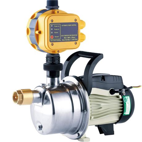 TDRFORCE 3/4 HP Water Pressure Booster Pump 110V Inline Water Transfer Pump