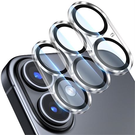 Uniwit [3 Pack] Camera Lens Protector for iPhone 16/16 Plus,9H Tempered