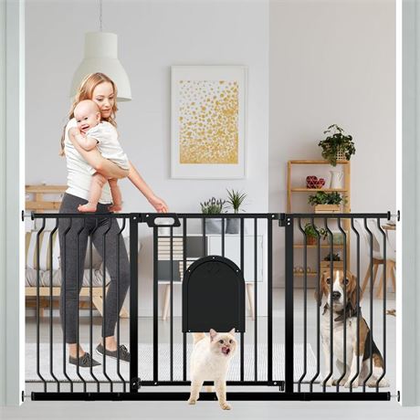 29.5-62 Inch Extra Wide Baby Gates, Mom's Choice Awards Winner-TSAYAWA Baby