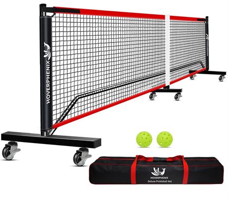 Pickleball Net for Driveway, 22FT Regulation Size Pickleball Net, Outdoor