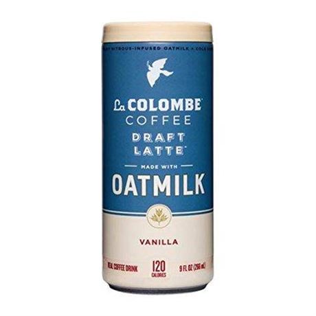 La Colombe Draft Oatmilk Vanilla Latte Caffeinated Cold Brew Coffee, Medium