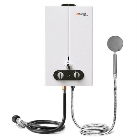 7L 1.85GPM Portable Water Heater,Outdoor Tankless Water Heater Propane with