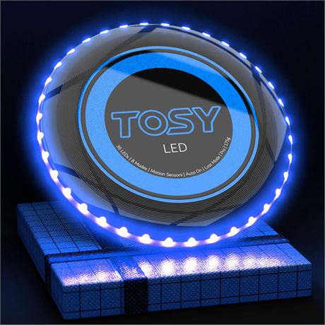 TOSY Flying Disc - 16 Million Color RGB or 36 or 360 LEDs, Extremely Bright,