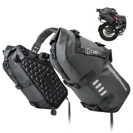 Rhinowalk Motorcycle Saddlebags 28L(14L*2) Waterproof Motorbike Side Bags,