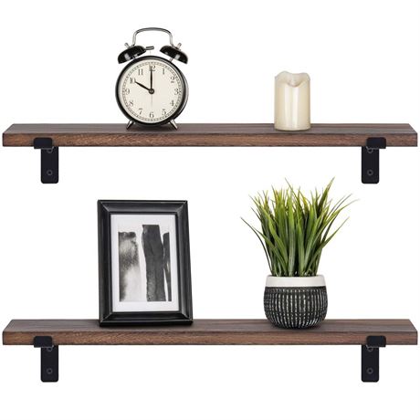 Mkono Floating Shelves Wall Mounted Rustic Wood Wall Shelves Modern Storage