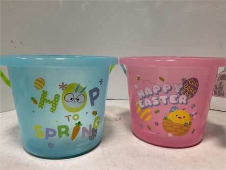 Cottondale Light up Candy Pail, Blue, 7 in plus Candy pail pink.