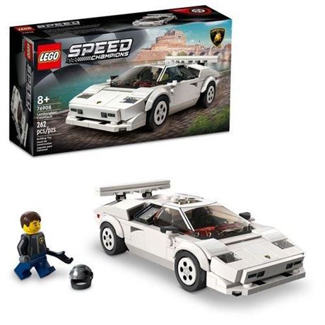 LEGO Speed Champions Lamborghini Countach 76908  Race Car Toy Model Replica