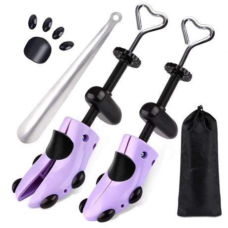 Shoe Stretcher, Plastic Pair of 4-way Adjustable Shoe Expander Shoe Tree