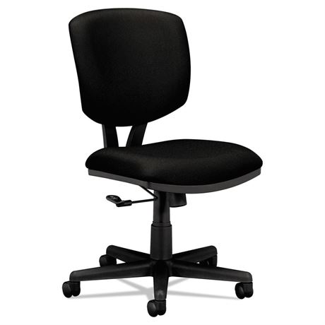 HON Volt Armless Task Chair, Black Fabric