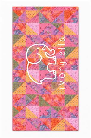 Ivory Ella, Beach Towel, Patchwork