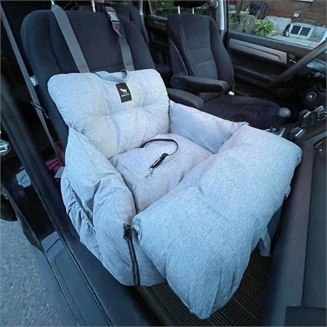 JACKO & CO - Premium Dog Car Seat & Bed for Small & Medium Dogs up to 30lbs,