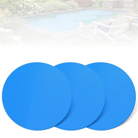 5 Ft Solar Pool Cover Discs, Round Solar Pool Cover, 16 Mil Floating Pool Cover