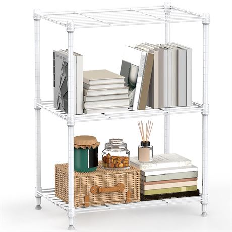 450 lbs Wire Storage Shelving 3-Tier Utility Shelving Unit Steel Organizer Wire