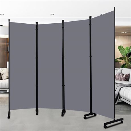 Room Divider Portable 88'' Partition Room Dividers and Folding Privacy Screens