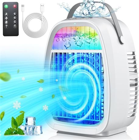 AI Portable Air Conditioners Fan,JYew Evaporative Mini Room Air