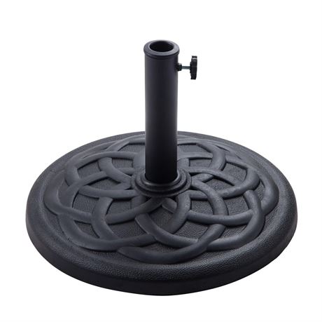 C-Hopetree 42 lb Heavy Duty Round Base Stand for Outdoor Patio Market Table
