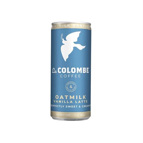 La Colombe Vanilla Draft Latte with Oatmilk - 9 Fl. Oz. 12 Pack - 100% Arabica