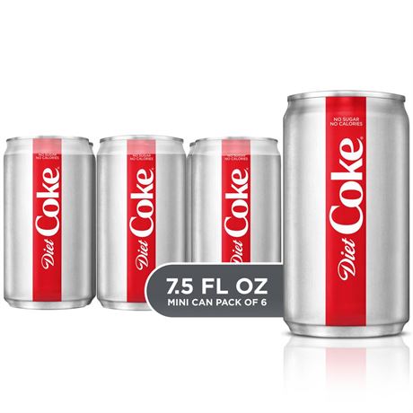 Coca-Cola Diet Coke Soda Soft Drink, 7.5 Oz Cans, 24 Pack | CVS