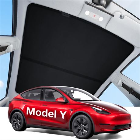 2024 Upgrade Tesla Model Y Sunshade Roof [Never Sag, Nano Ice-Crystal Coatings]