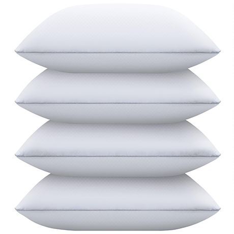 Bed Pillows for Sleeping Standard Size Set of 4,Down Alternative