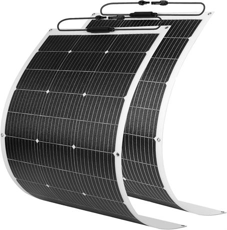 800W Solar Panel Kit, 2x400W Flexible Monocrystalline RV Solar Panel | for