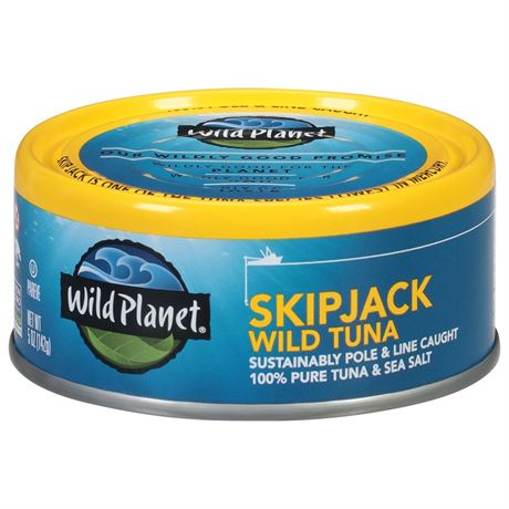 Wild Planet Skipjack Wild Caught Tuna with Sea Salt, 5 oz Can