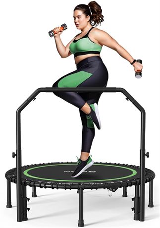 BCAN 450/550 LBS Foldable Mini Trampoline, 40"/48" Fitness Trampoline with