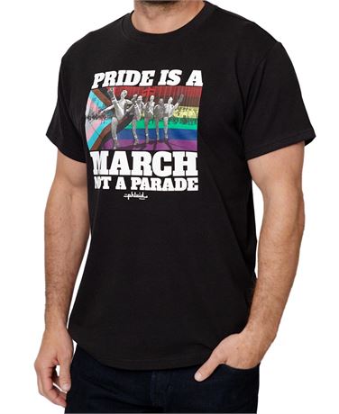 The Phluid Project Cotton Pride Is a March Graphic Crewneck T-Shirt - Black