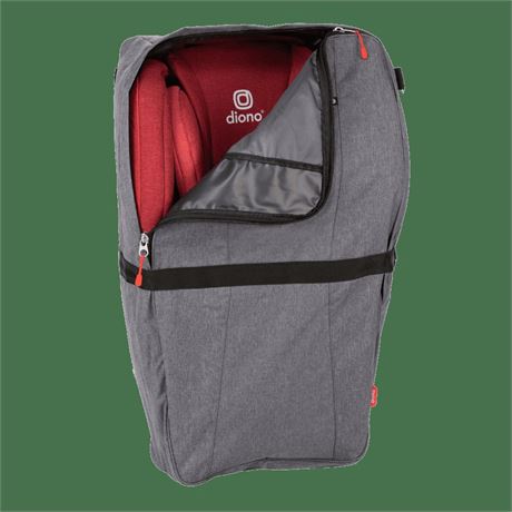 Diono Radian Car Seat Travel Backpack with Padded Shoulder Straps, Gray
