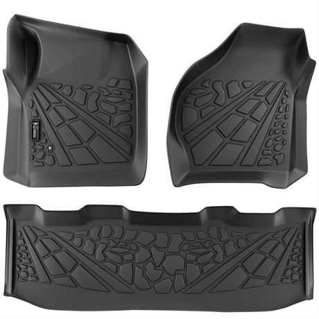 KARPAL Floor Mats for 1999-2007 Ford F-250/ F-350/ F-450 Super Duty Crew Cab,