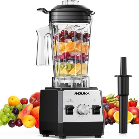 H-Duka Blender, Countertop Blenders for Kitchen with 64oz Pitcher, Powerful