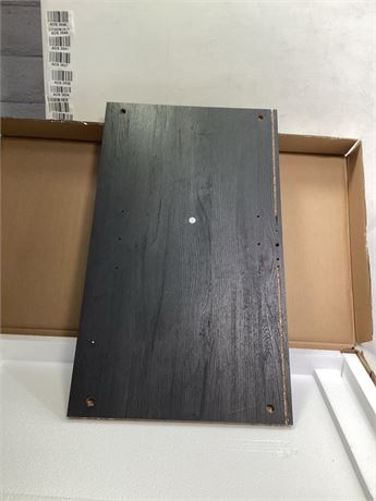 Replacement cabinet side panel in a distressed dark gray finish 27-1/4x 15-5/8