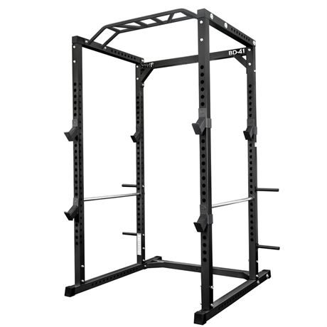 Valor Fitness Heavy Duty Power Rack Squat Cage - Pull Up Bar - Lat Pull or