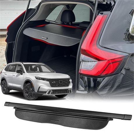 Cargo Cover for 2023 2024 2025 Honda CRV Accessories, (Carbon Fiber Texture)