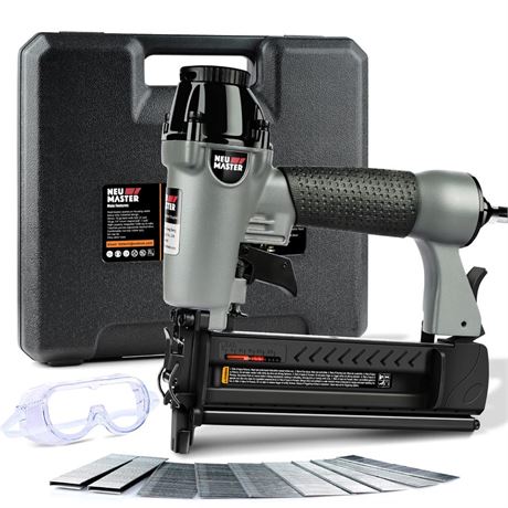 NEU MASTER Pneumatic Brad Nailer, 2 in 1 Nail Gun Staple Gun Fires 18 Gauge 2