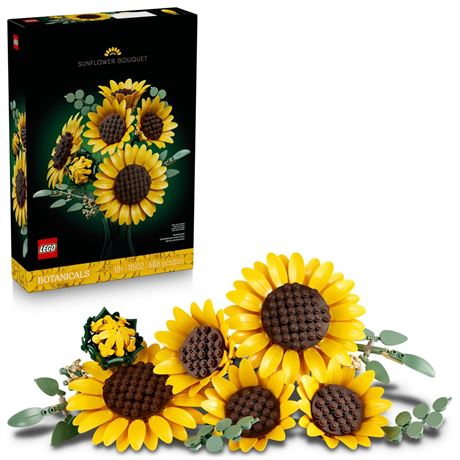 LEGO Botanicals Sunflower Bouquet Building Set for Adults, Ages 18+ - Gift for
