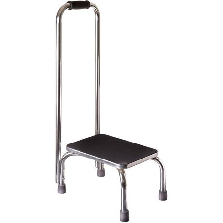 DMI Step Stool with Handle and Non Skid Rubber Platform  Lightweight and Sturdy