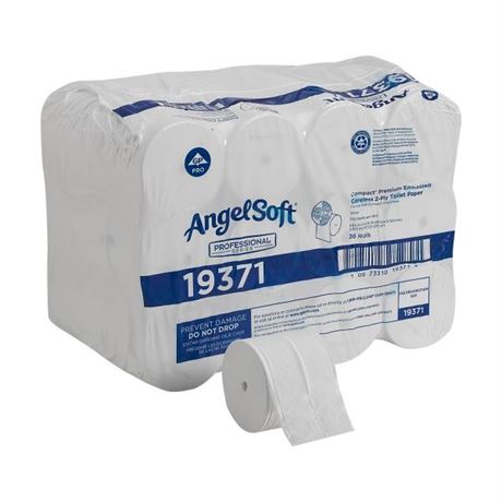 Angel Soft Professional Series Compact 2-Ply Toilet Tissue 36 per Case 19371