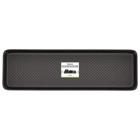 Matace 1 Pack Rubber Extra Large Shoe Tray for Entryway,Long Boot Tray,Slim