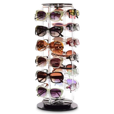 MOOCA Acrylic Rotating Sunglasses, Eyewear Holder Display, Eyewear Collection,